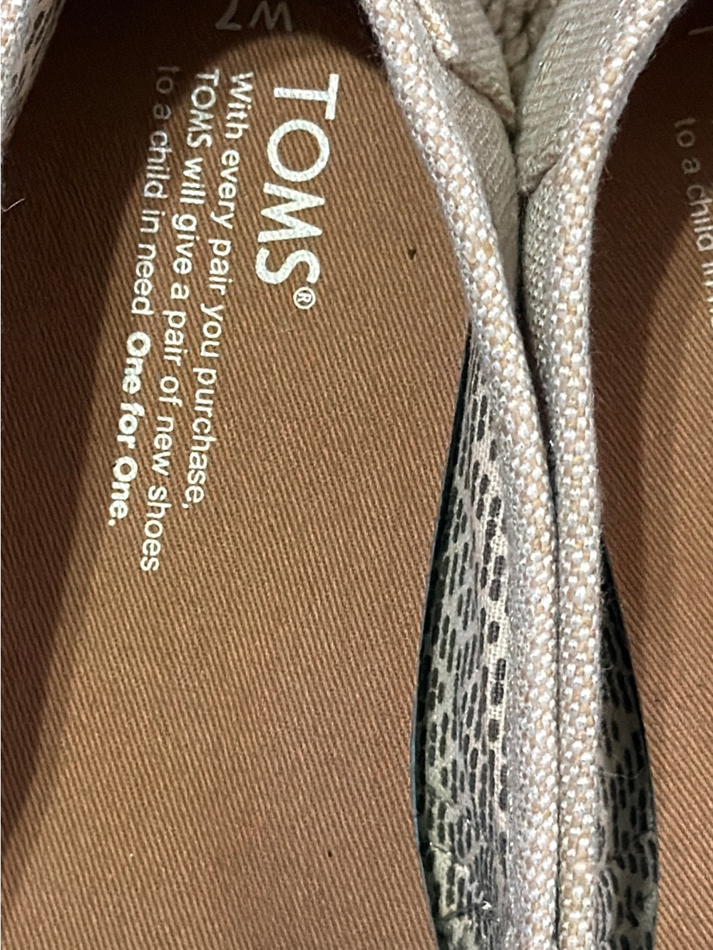 Toms Slip-On Espadrille Flats in Beige Canvas - Picture 9 of 10